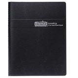 House of Doolittle™ Recycled Professional Weekly Planner, 15-Minute Appts, 11 x 8.5, Black Wirebound Soft Cover, 24-Month: Jan 2026 to Dec 2027 (HOD272002) Each