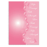 House of Doolittle™ Breast Cancer Awareness Recycled Ruled Monthly Planner/Journal, 10 x 7, Pink Cover, 12-Month (Jan to Dec): 2026 (HOD5226) Each