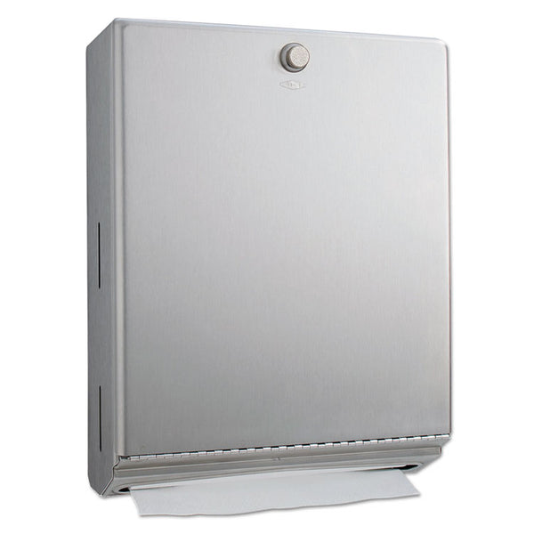 Bobrick ClassicSeries Surface-Mounted Paper Towel Dispenser, 10.81 x 3.94 x 14.06, Satin (BOB2620)