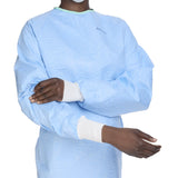 Aero Blue Surgical Gown with Towel Large Blue Sterile AAMI Level 3 Disposable (938744_CS) 32/CS