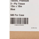 McKesson Procedure Towel 13 W X 18 L Inch Blue NonSterile (152051_CS) 500/CS