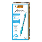 BIC® Velocity Original Mechanical Pencil, 0.9 mm, HB (#2), Black Lead, Turquoise Barrel, Dozen (BICMV11BK) 1 Dozen