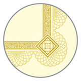 Southworth® Premium Certificates, 8.5 x 11, Ivory/Gold with Spiro Gold Foil Border,15/Pack (SOUCTP2V) Pack of 15