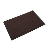 Crown Needle Rib Wipe and Scrape Mat, Polypropylene, 36 x 60, Brown (CWNNR0035BR) Each