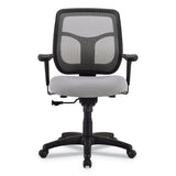 Eurotech Apollo Mid-Back Mesh Chair, 18.1" to 21.7" Seat Height, Silver Seat, Silver Back, Black Base (EUTMT9400SR)