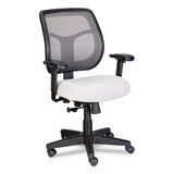 Eurotech Apollo Mid-Back Mesh Chair, 18.1" to 21.7" Seat Height, Silver Seat, Silver Back, Black Base (EUTMT9400SR)