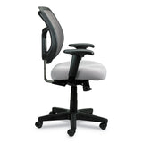 Eurotech Apollo Mid-Back Mesh Chair, 18.1" to 21.7" Seat Height, Silver Seat, Silver Back, Black Base (EUTMT9400SR)