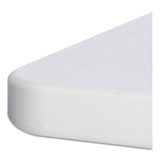 Alera® Banquet Folding Table, Rectangular, Radius Edge, 48w x 24d x 29h, Platinum/Charcoal (ALE65603) Each