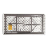 Alera® Banquet Folding Table, Rectangular, Radius Edge, 48w x 24d x 29h, Platinum/Charcoal (ALE65603) Each