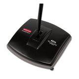 Rubbermaid® Commercial Floor and Carpet Sweeper, 44" Handle, Black/Gray (RCP421288BLA) Each