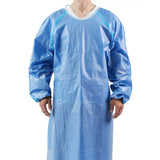 Cardinal Health™ Chemotherapy Procedure Gown One Size Fits Most Blue NonSterile AAMI Level 4 Disposable (1253174_BG) 10/BG