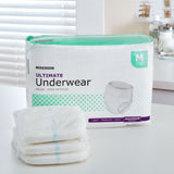 McKesson Unisex Adult Absorbent Underwear Pull On with Tear Away Seams Medium Disposable Heavy Absorbency (1123835_CS) 80/CS
