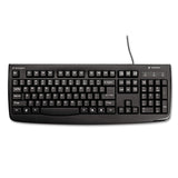 Kensington® Pro Fit USB Washable Keyboard, 104 Keys, Black (KMW64407) Each