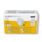 Seni® Active Classic Plus Unisex Adult Absorbent Underwear Pull On with Tear Away Seams X-Large Disposable Moderate Absorbency (1163841_CS) 56/CS