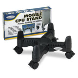 Kantek Mobile CPU Stand, Supports 60 lb, 4.5w x 16d x 7h, Black (KTKCS200B) Each