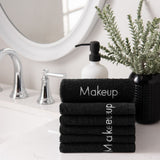 Hospeco® Cotton Makeup Washcloth 13x13 Black, 144/Case (HOSMAKEUP-13X13-CS) Case of 144