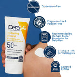 CeraVe® Hydrating Mineral Sunscreen Sunscreen SPF 50 Lotion 5 oz. Tube (1253473_EA) 1/EA