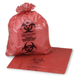 McKesson Biohazard Waste Bag Biohazard Symbol / Infectious Waste 7 to 10 gal. Red 24 X 24 Inch (185449_CS) 250/CS