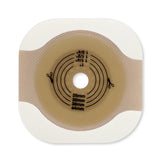 New Image™ Flat CeraPlus™ Ostomy Barrier Precut, Extended Wear Adhesive Tape Borders 2-1/4 Inch Flange Red Code 1-1/2 Inch Opening (1195897_BX) 5/BX
