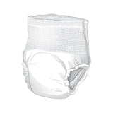 McKesson Unisex Adult Absorbent Underwear Pull On with Tear Away Seams Medium Disposable Heavy Absorbency (1123838_BG) 16/BG