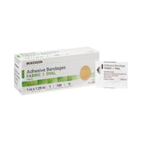 McKesson Adhesive Strip 1 X 1-1/4 Inch Fabric Oval Tan Sterile (1103072_CS) 2400/CS