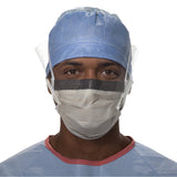 FluidShield Surgical Mask with Eye Shield Anti-fog Foam ASTM F2100-11 Level 2 Tie Closure One Size Fits Most (199537_CS) 100/CS