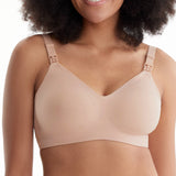 Momcozy Smooth Nursing Bra Beige Large 36 to 38 Inch (1261820_EA) 1/EA