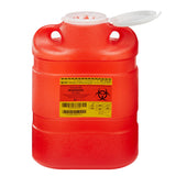 BD™ Sharps Container Red Base 13-2/5 H X 9-2/5 W X 5-3/10 D Inch Vertical Entry 2.05 Gallon (169748_EA) 1/EA
