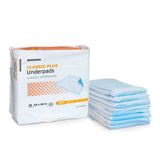 McKesson Classic Plus Disposable Underpad 23 X 24 Inch Fluff / Polymer Light Absorbency (730985_CS) 200/CS