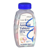 Foster & Thrive™ Antacid 500 mg Strength Chewable Tablet 150 Per Bottle (1235100_BT) 1/BT