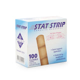 American® White Cross Stat Strip® Adhesive Strip 1 X 3 Inch Fabric Rectangle Tan Sterile (197058_CS) 1200/CS