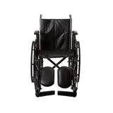 McKesson Wheelchair Dual Axle Desk Length Arm Swing-Away Elevating Legrest Black Upholstery 16 Inch Seat Width Adult 250 lbs. Weight Capacity (1065273_EA) 1/EA