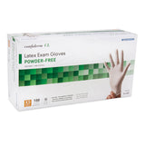 McKesson Confiderm® CL Exam Glove X-Small NonSterile Latex Standard Cuff Length Textured Fingertips Ivory Not Rated (921591_BX) 100/BX