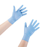 McKesson Confiderm® STR Exam Glove Large Sterile Pair Nitrile Standard Cuff Length Textured Fingertips Blue Not Rated (1065407_CS) 200/CS