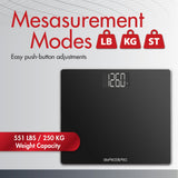 Veridian® Floor Scale Digital Display 438 lbs. / 199 kg Capacity Black Battery Operated (1246878_EA) 1/EA