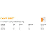 Covrsite Composite Dressing 4 X 4 Inch Square Sterile Film Backing (350590_EA) 1/EA