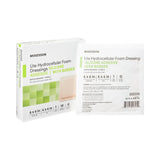 McKesson Lite Thin Foam Dressing 6 X 6 Inch With Border Film Backing Silicone Gel Adhesive Square Sterile (1083091_CS) 200/CS