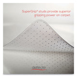deflecto® RollaMat Frequent Use Chair Mat, Med Pile Carpet, Flat, 36 x 48, Lipped, Clear (DEFCM15113) Each
