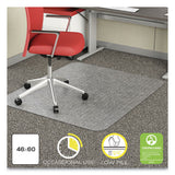 deflecto® EconoMat Occasional Use Chair Mat, Low Pile Carpet, Roll, 46 x 60, Rectangle, Clear (DEFCM11442FCOM) Each
