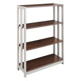 Linea Italia® Trento Line Bookcase, Three-Shelf, 31.5w x 11.63d x 43.25h, Mocha (LITTR735MOC) Each