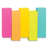 Post-it® Page Flag Markers, Assorted Brights, 100 Flags/Pad, 5 Pads/Pack (MMM6705AN) Pack of 5