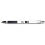 Zebra® G-301 Gel Pen, Retractable, Medium 0.7 mm, Black Ink, Stainless Steel/Black Barrel (ZEB41311) Each