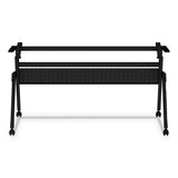 Alera® Flip and Nest Table Base, 55.88w x 23.63d x 28.5h, Black (ALEVA7276BK) Each