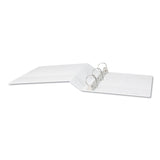 Universal® Slant D-Ring View Binder, 3 Rings, 2" Capacity, 11 x 8.5, White (UNV20746) Each