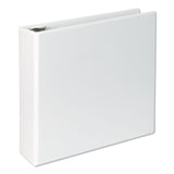 Universal® Slant D-Ring View Binder, 3 Rings, 3" Capacity, 11 x 8.5, White (UNV20748) Each