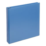 Universal® Slant D-Ring View Binder, 3 Rings, 1.5" Capacity, 11 x 8.5, Light Blue (UNV20723) Each