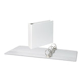 Universal® Slant D-Ring View Binder, 3 Rings, 3" Capacity, 11 x 8.5, White (UNV20748) Each