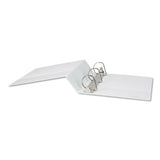 Universal® Slant D-Ring View Binder, 3 Rings, 3" Capacity, 11 x 8.5, White (UNV20748) Each