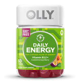 OLLY® Daily Energy Dietary Supplement Vitamin B12 / CoQ10 / Goji Berry 300 mcg - 30 mg - 100 mg Strength Gummy 60 per Bottle Tropical Passion Flavor (1249516_BT) 1/BT