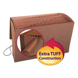 Smead™ TUFF Expanding Wallet, 31 Sections, Elastic Cord Closure, 1/15-Cut Tabs, Legal Size, Redrope (SMD70369) Each